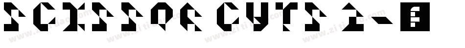 Scissor Cuts 2字体转换